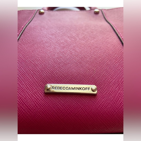 Rebecca Minkoff Top Handle Bag – Magenta Leather Crossbody - Picture 12 of 15